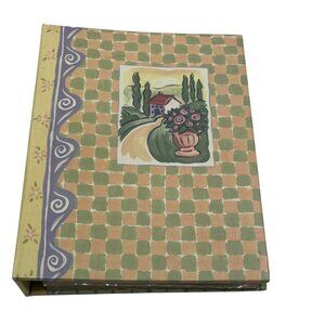 Handmade Artisans Studio Collection 50-Page 3-Ring Binder Decorative Floral Cove